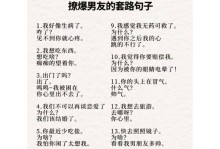情话套路大全，撩妹必备（15个让女朋友心动的情话，让你成为撩妹高手）